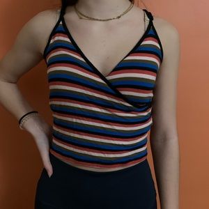 Forever 21 Striped Crop Top